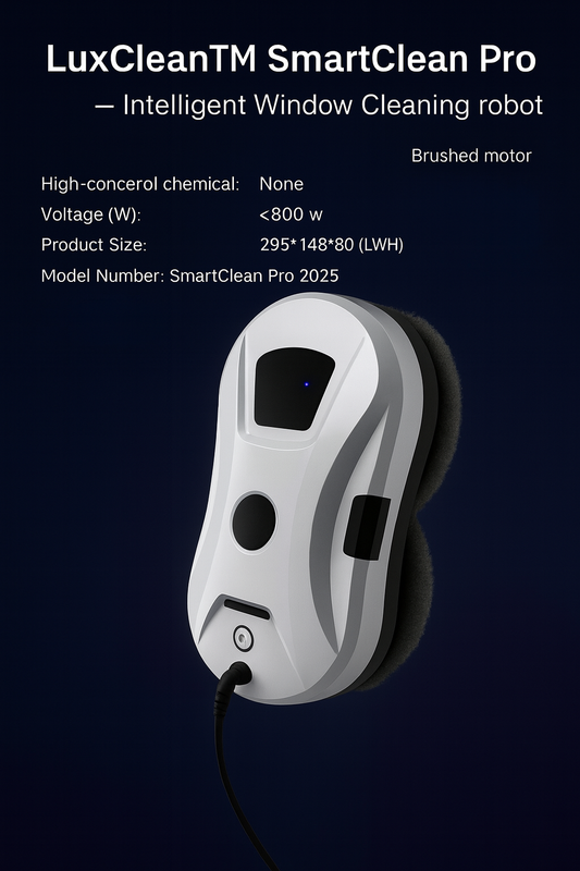 LuxClean™ SmartClean Pro — Intelligent Window Cleaning Robot “2025 model”